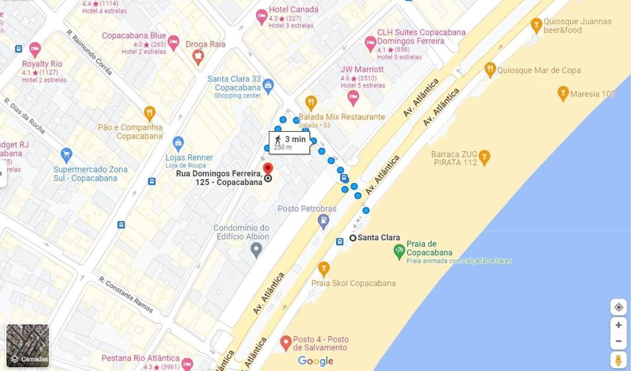 M100 - Flat A 3 Minutos Da De Copacabana * Rio de Janeiro